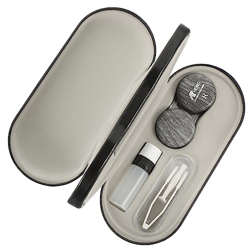 Gogogmee Brillenhülle Aus Hochwertigem Pu-Material Tragbare Brillenbox Mit Doppeltem Verwendungszweck Kompakter Brillen-Organizer Für Reise Und Alltag von Gogogmee