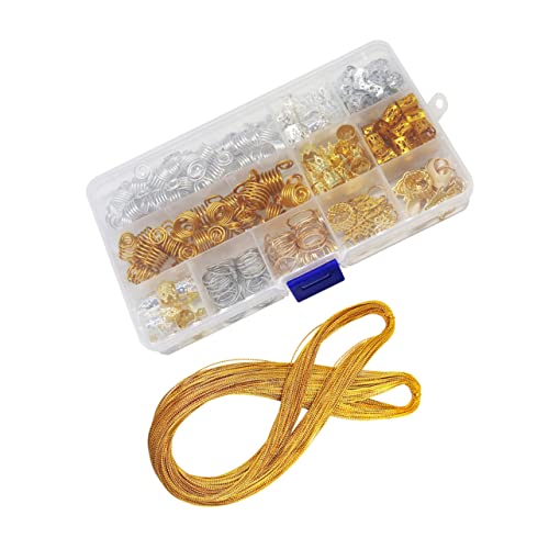 Gogogmee 1 Satz Haarschmuck Set Dreadlock Zubehör Haarschmuck für Zöpfe für Männer und für Partys Hochzeiten und Besondere Anlässe von Gogogmee