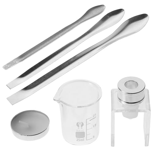 Gogogmee 1 Satz Lippenstift Herstellungsset Mit Silikonform Wachskerze Und Messbechern Für DIY Lipgloss Lippenstift Reparaturwerkzeuge von Gogogmee