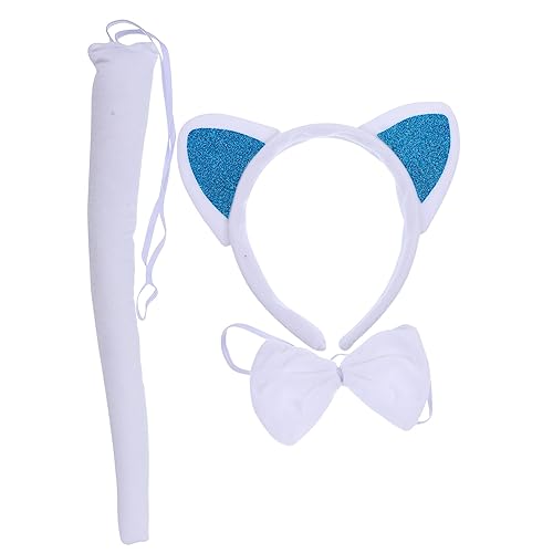 Gogogmee Katzenohren-stirnband Fliege Und Für Cosplay-party Tierohren-haarband Katzenkostümzubehör Für Bühnenauftritte Und Fotos von Gogogmee
