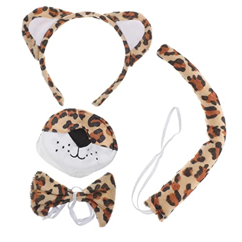 Gogogmee 1 Set Set Tiger Stirnband Nase Leopardenohren Und Erwachsene Leopardenohren Für Frauen Erwachsene Leopardenohren Leoparden Stirnband Leopardenohren Stirnband von Gogogmee