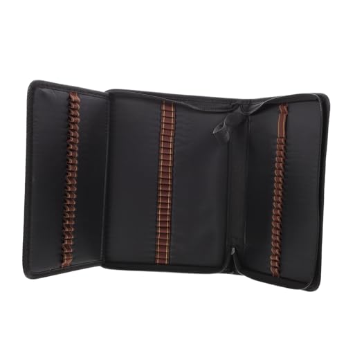 Gogogmee Großes Federmäppchen Für Stifte Skizzenstifte Tasche Schwarz Aus Canvas Mit Reißverschluss Für Schule Und Büro von Gogogmee