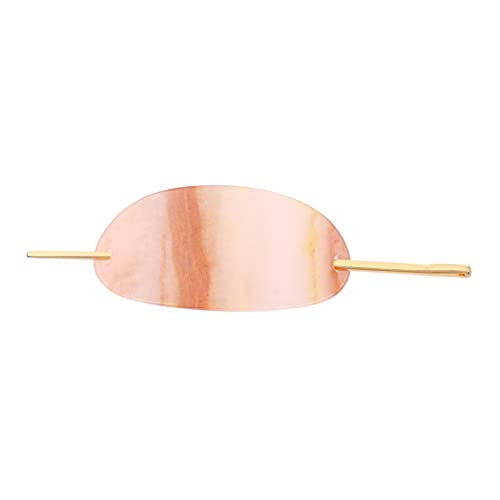 Gogogmee 1 Stück Geometrische Haarspange aus Ovaler Haarschmuck Orange für Damen für Hochzeiten und Besondere Anlässe Einfache Handhabung Stilvolles Design von Gogogmee