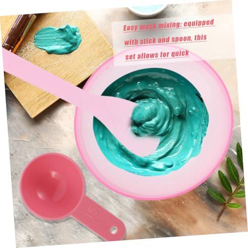 Gogogmee 10 Sätze DIY Gesichtsmaske Rührschüsseln aus Kunststoff mit Spatel und Löffel Einfach zu Reinigen Kompakt und Leicht für Hautpflege Zuhause Reise und Salon von Gogogmee