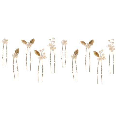 Gogogmee 10stücke Teiliges Hochzeits-haarspangen Mit Vierblättrigen Blumen Für Bräute Eleganter Haarschmuck Für Hochzeiten Und Festliche Anlässe von Gogogmee