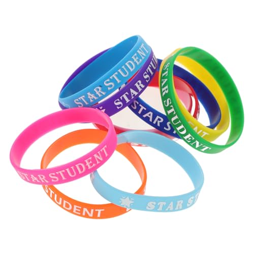 Gogogmee 10stücke Stern-armbänder Aus Silikon Bunt Originelle Belohnungsdekoration Für Schule Unterricht Junge Mädchen Schulzubehör in Verschiedenen Farben von Gogogmee
