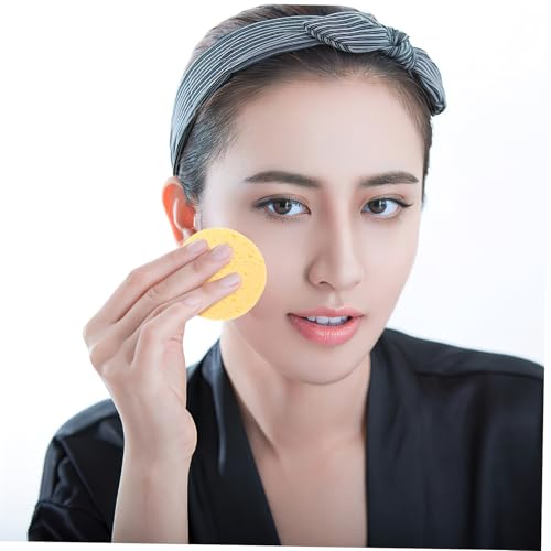 Gogogmee 10 Stück Gesichtsreinigungsschwämme aus Dickem Zellstoff Wiederverwendbare Makeup entferner Pads für Sanfte Peeling und Porentiefe Reinigung Kompakt und Leicht für Unterwegs von Gogogmee