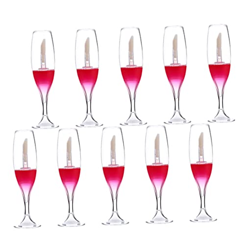 Gogogmee 10 Stück Lippenpflege Behälter Leere Lip Gloss Röhrchen Praktische Kosmetikflaschen für Unterwegs Wiederbefüllbar und Leicht zu Reinigen von Gogogmee