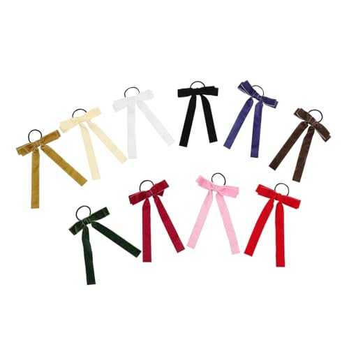 Gogogmee 10er-pack Haarbänder Für Mädchen Mit Schleife Elastische Pferdeschwanzhalter Haar-accessoires Für Mädchen Zum Geburtstag von Gogogmee