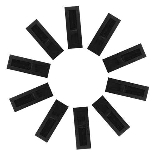 Gogogmee 10 Stück Schwarze Stifte Geschenkbox mit Transparentem Sichtfenster Langlebige Kartonbox zur Sicheren Aufbewahrung und Präsentation von Stiften Kleine Geschenkbox für Stilvolle von Gogogmee