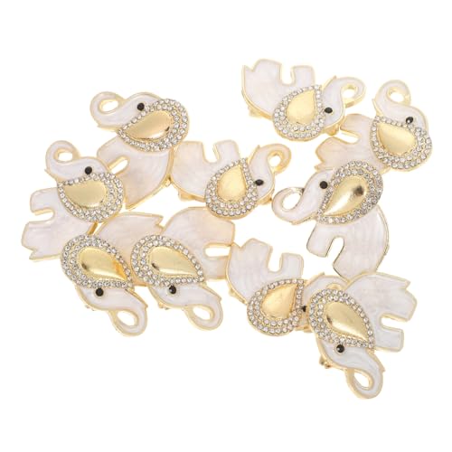 Gogogmee 10 Stück Strass Broschen Damen Anstecknadeln Metall Tiermotiv Stil Modisch Elegant Schmuck Accessoire für Kleidung Jacken Schals von Gogogmee