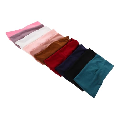Gogogmee 10 Stück Teiliges Elastische Knotenverzierte Stirnbänder für Frauen Rutschfest und Atmungsaktiv Schweißabsorbierend Komfortables Material für Yoga Workout Make-up und Alltag von Gogogmee
