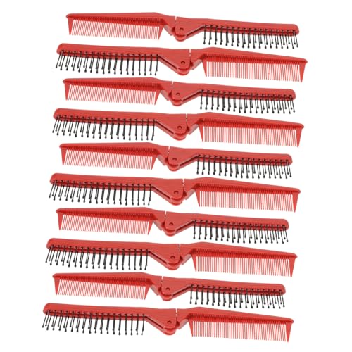 Gogogmee 10 Stück Teiliges Faltbares Reise-kamm Robustem Kunststoff Kompakt und Tragbar mit Breitem Zahn-design für Sanftes Styling für Damen und Herren für Reise und Alltag von Gogogmee