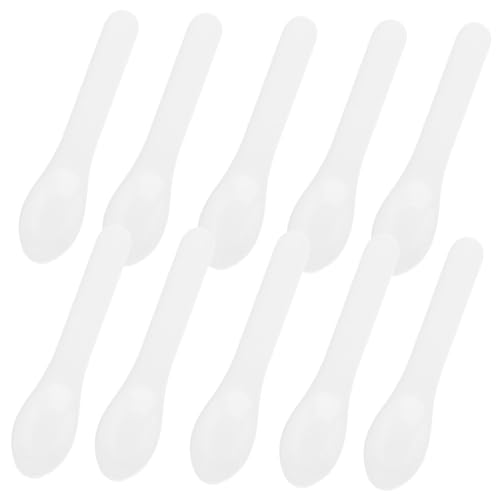 Gogogmee 10 Stück Teiliges Kosmetikspatel aus Goldenem Kunststoff Makeup Löffel für Cremes Masken und Serum Langlebig Praktisch für DIY Hautpflege und Proben zum Teilen mit Familie und von Gogogmee