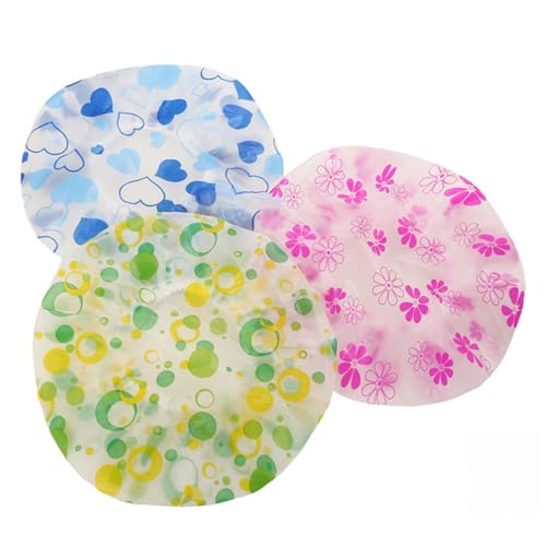 Gogogmee 10 Stück Teiliges Wasserdichtes Duschhauben mit Elastischem Band Extra Dicke Badekappen für Damen und Herren Gemischt Komfortabel Leicht Geeignet für Zuhause Reisen und von Gogogmee