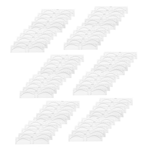 Gogogmee 100stücke Augenbrauenlineal Zum Messen Einweg-augenbrauen-mapping-aufkleber Augenbrauenwerkzeug Zum Formen Selbstklebende Augenbrauenschablonenaufkleber Augenbrauen-mapping-richtli von Gogogmee