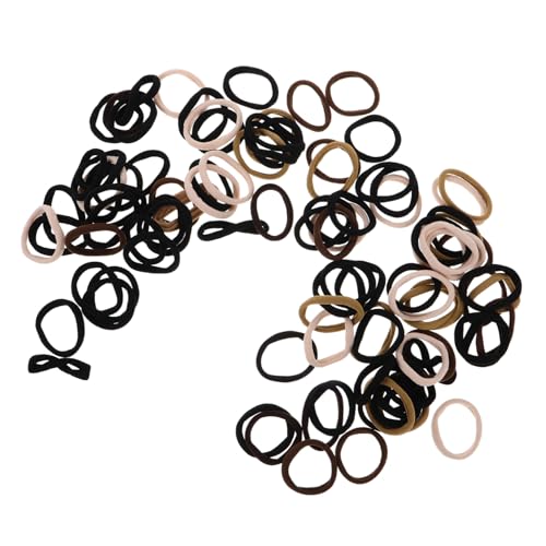 Gogogmee 100 Stück Elastische Haargummis für Damen und Mädchen Nahtlose Haarbänder Hoch Elastisch und Langlebig Farbige Pferdeschwanzhalter Haargummis für Haarfarben von Gogogmee