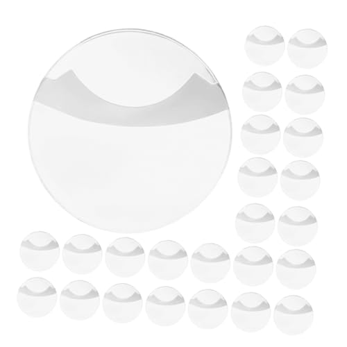 Gogogmee 100 Stück Runde Abzeichen Schutzhüllen Klarer Hartplastik Badge Cover Transparent Kratzfest für Button Pins Anime Abzeichen Display Langlebig von Gogogmee