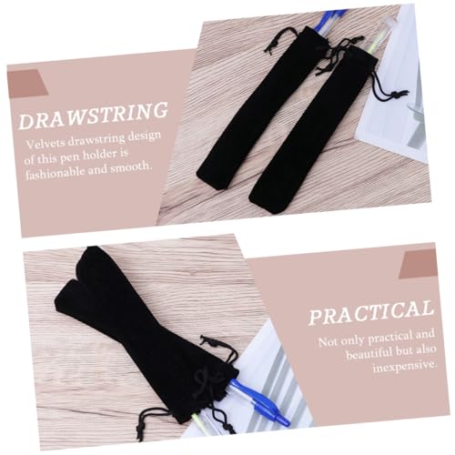 Gogogmee 100 Stück Samt Stiftbeutel Leichter Tragbarer Kordelzug Beutel zur Stifteaufbewahrung Attraktiver Praktischer Stoffbeutel für Schule Büro Organizer von Gogogmee