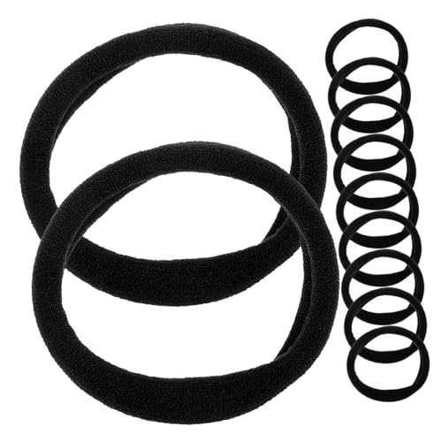 Gogogmee 100stücke Schwarze Weiche Elastische Haargummis Für Dickes Haar Haarseile Für Frauen Und Mädchen Haar-accessoire von Gogogmee