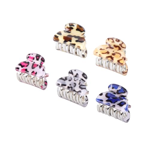 Gogogmee 10Stücke Mini Krallenclip Leopard Design Haarklammern aus Hochwertigem Acryl Langlebig und Stylish für und Mädchen für Partys und Besondere Anlässe von Gogogmee