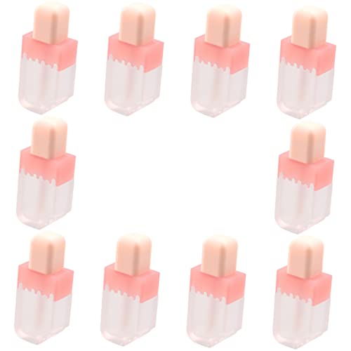 Gogogmee 10stücke Leere Lippenölflaschen Nachfüllbare Lippenbalsamtuben in Eisstielform Kleine Reise-lipgloss-flaschen Aus Abs Für Frauen von Gogogmee