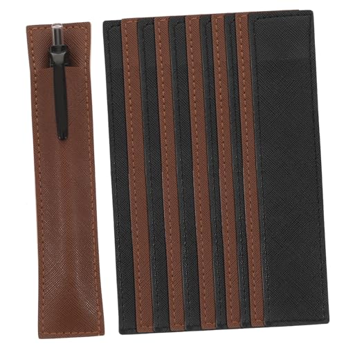 Gogogmee 12 Stck Teiliges Leder federma Ppchen Einzelne Stift hu Lle Fu Füllfederhalter und Kugelschreiber Leichtes Pen Pouch Praktisch Fu Stifteaufbewahrung und Geschenk Schwarz und von Gogogmee