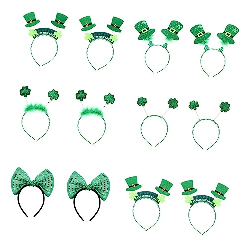 Gogogmee 12stücke Shamrock Haarreif Für Patrick's Day Lustige Und Dekorative Kleeblatt Kopfbedeckung Für Partys Und Feiertagsfeiern Komfortabel Und Anpassungsfähig von Gogogmee