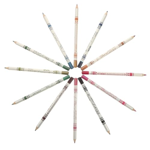 Gogogmee 12 Stk Farbige Kajalstifte Dunkelbrauner Lidschatten Make-up-lidschatten Blaue Stifte Braune Kajalstifte Wasserfester Eyeliner Grauer Eyeliner Farbstift Fräulein Wasserdicht Bilden von Gogogmee