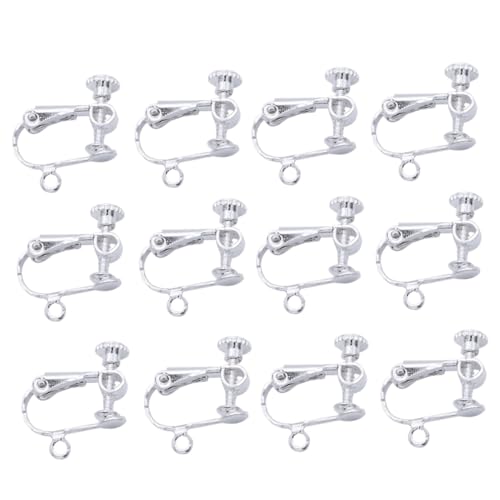 Gogogmee 12 Stück Teiliges Clip Ohrring Silber mit Loch Leichte Wiederverwendbare Ohrclips für Frauen Ohrloch Langlebige Schmuckkomponenten für Alltag Party Arbeit und Reisen Gogogmee 12 Stück Teiliges Clip Ohrring Silber mit Loch Leichte Wiederverwendbare Ohrclips für Frauen Ohrloch Langlebige Schmuckkomponenten für Alltag Party Arbeit und Reisen von Gogogmee