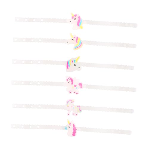 Gogogmee 12 Stück Teiliges Einhorn Leuchtarmband Buntes Nachtlicht Party Armband Glühendes Flash Bangle Mitgebsel für Geburtstagsfeiern und Kinderpartys von Gogogmee