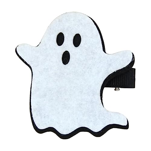 Gogogmee 12 Stück Teiliges Halloween Haarklammer Geist Stil Leichte Haarspangen mit Filzüberzug Schwarzer und Weißer Cartoon Haarschmuck für Party und Festtagsdekoration von Gogogmee
