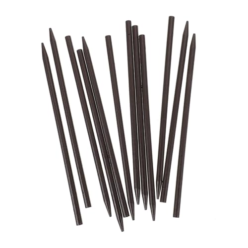 Gogogmee 12 Stück Teiliges Holz Haarstäbchen für DIY Haarschmuck Retro Haarspange für Damen und Mädchen Langlebige Haarhalter in Natürlichem Holzton zum Individuellen Verzieren von Gogogmee