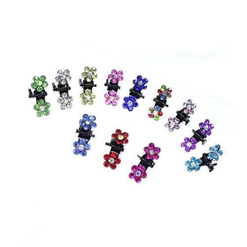 Gogogmee 120 Stück Teiliges Mädchen Haarschmuck Bunte Mini Haarklammern mit Blumenmotiv Langlebige Kleine Haarspangen für Dünnes Haar für zu Weihnachten und Geburtstag von Gogogmee