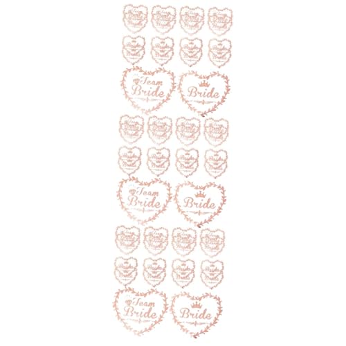 Gogogmee 120stücke Hochzeits-tattoos Für Braut Und Brautjungfern Temporäre Kreative Aufkleber Für Junggesellinnenabschied Und Hochzeitsfeiern Wasserfest Und Hautfreundlich Für Partys von Gogogmee