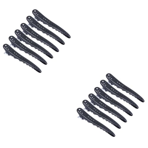 Gogogmee 12stücke Haarspangen Professionelle Haarclips Für Friseure Rutschfeste Haarklammern Für Damen Und Herren Hochwertige Kunststoff-haarklammern von Gogogmee