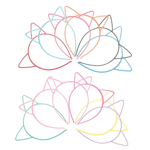 Gogogmee 12stücke Katzenohren Haarreif Leichte Und Bequeme Tierohren Kopfbedeckung Für Partys Cosplay Und Feste Verschiedenen Farben Erhältlich von Gogogmee