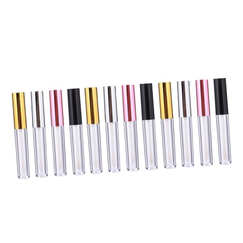 Gogogmee 12stücke Leere Lip Gloss Flaschen Mit Glänzenden Deckeln Praktische Makeup Organizer Für Unterwegs Diy Kosmetikbehälter von Gogogmee