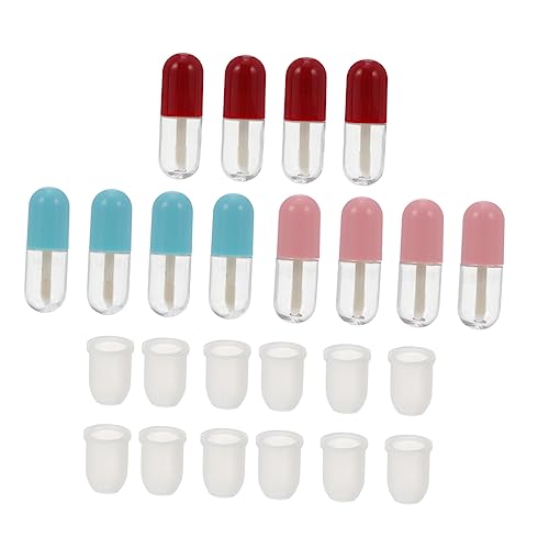 Gogogmee 12stücke Mini Lipgloss Röhrchen Nachfüllbare Leere Lip Balm Behälter Aus Langlebigem Kunststoff Zum Diy-lippenbalsam Farben Zufällig von Gogogmee