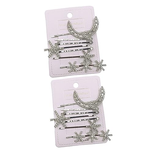 Gogogmee 14 Stück Haarschmuck Stern- Und Mondform Haarnadel Kristall-clip Für Frauen Und Mädchen Modisch von Gogogmee
