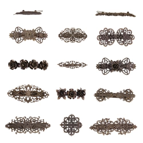 Gogogmee 14 Stück Teiliges Vintage Metall Haarklammer Langlebige Haarklammern für Damen Stilvolle Haarspangen für Dünnes und Dickes Haar Modische Retro Haaraccessoires für Jeden Anlass von Gogogmee