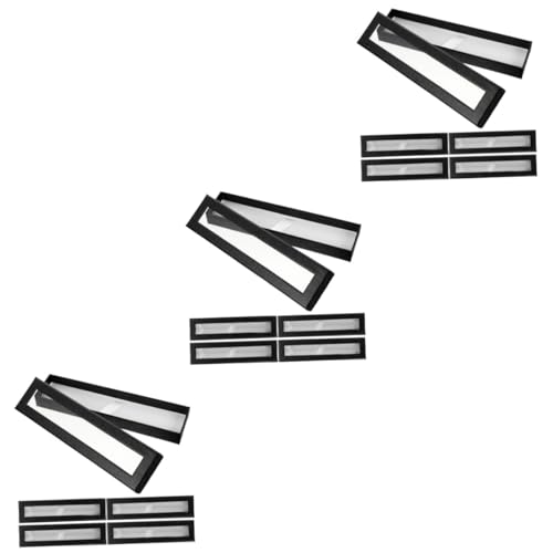 Gogogmee 15 STK Himmel und Erde Cover Federmäppchen Federmäppchen in kleinem Etui Video Storage Boxes aufbwahrungs-Box Füllfederhalter-Organizer Stift-Organizer-Etui Papier Black von Gogogmee