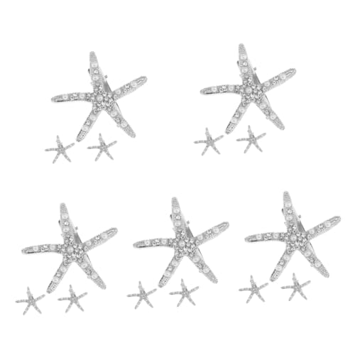 Gogogmee 15 Stk Seestern-Haarnadel Haarnadeln für Blumenmädchen französische haarspangen Stern Haarspangen haarschmuck hair styling Stern-Haarspangen Haarspangen für Damen Legierung Silver von Gogogmee
