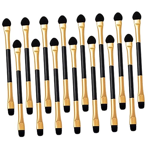 Gogogmee 15 Stück Teiliges Set Doppelseitige Lidschatten Applikatoren für Make Up Tragbare Praktische Make Up Werkzeuge für Persönlichen Gebrauch und Schönheitssalons von Gogogmee