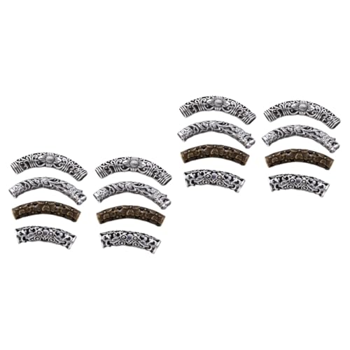 Gogogmee 2 Sets Haarschmuckperlen Stilvolle Flechtperlen Für Damen Und Herren Dekorative Dreadlocks Haarmanschetten 8 Stück X 2 von Gogogmee