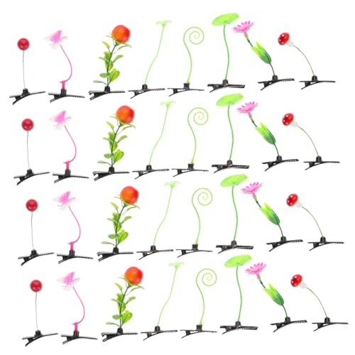 Gogogmee 5 Sets Modische Bean-haarspangen Haarnadel-set Haar-accessoires Mehrfarbig Für Mädchen Festivals Tägliches Styling 32 Stück * 5 von Gogogmee