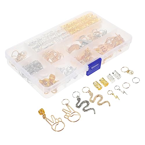 Gogogmee 173Stücke Teiliges Dreadlocks Zubehörset mit Haarschmuck für Frisuren Langlebig Vielseitig Einsetzbar für Hochzeiten Partys und Mehr von Gogogmee