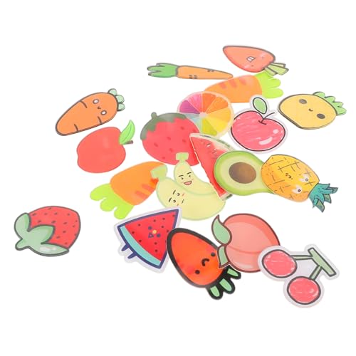 Gogogmee 19 Stück Acryl Cartoon Anstecker für Rucksäcke Schulveranstaltungen und Freizeitkleidung Bunte Obst Themen Abzeichen von Gogogmee