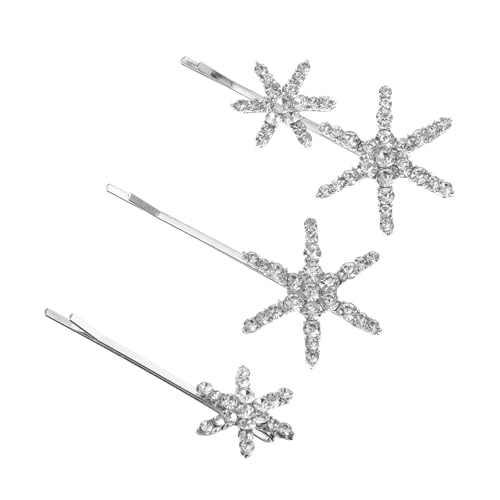 Gogogmee Strass Stern Haarspange Glitzernde Damen Haarnadeln Barrettes Mit Sternen Design Für Hochzeit Party Weihnachts Accessoires von Gogogmee
