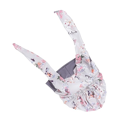 Gogogmee Tragbare Schlafmütze für lange Haare Seidenimitat Stoff für die Haarpflege von Frauen graue leicht zu tragen von Gogogmee